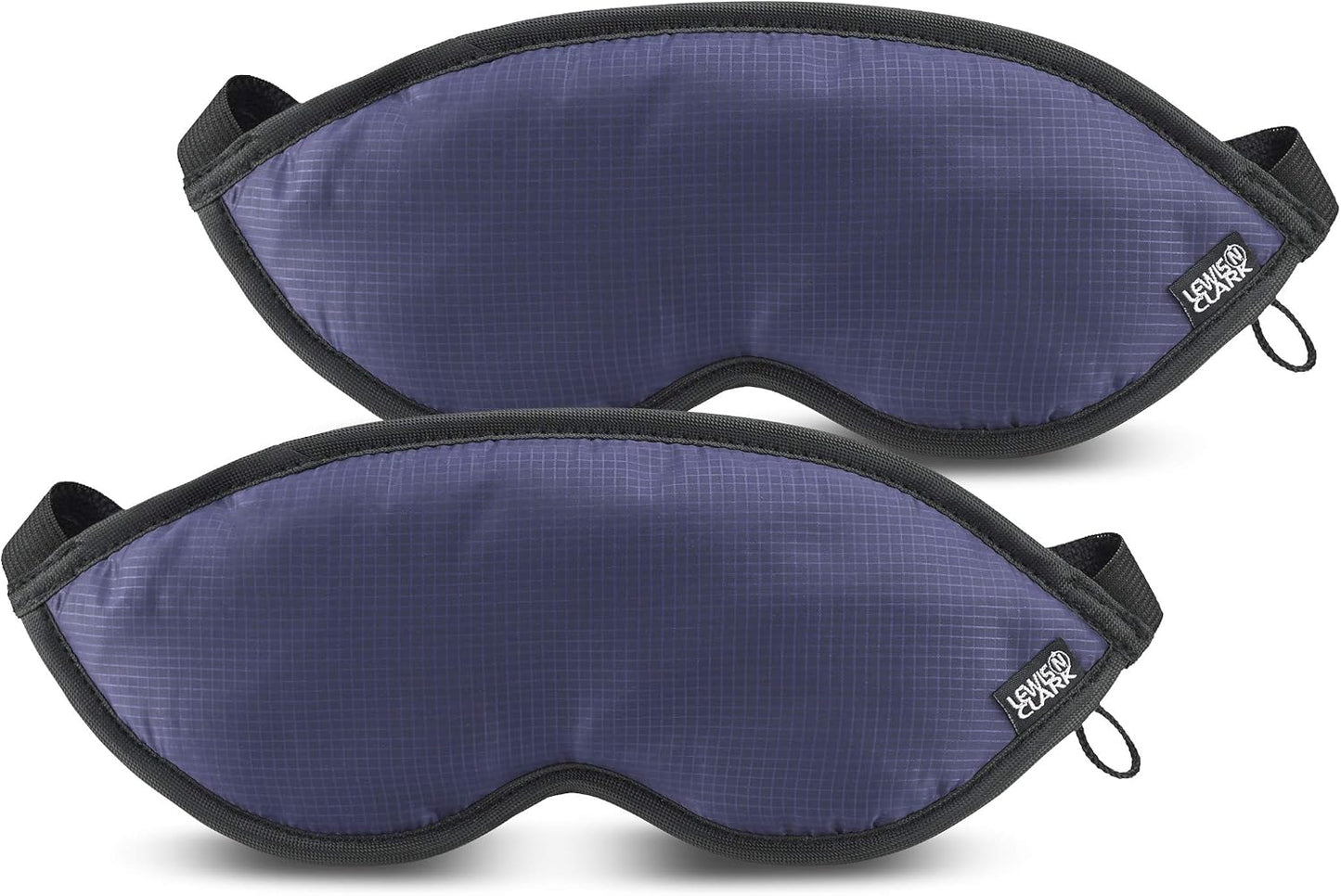 Lewis N. Clark Comfort Sleep Mask | Eye Mask for Travel | Comfortable & Breathable | Light Blocking & Adjustable | Light Blue