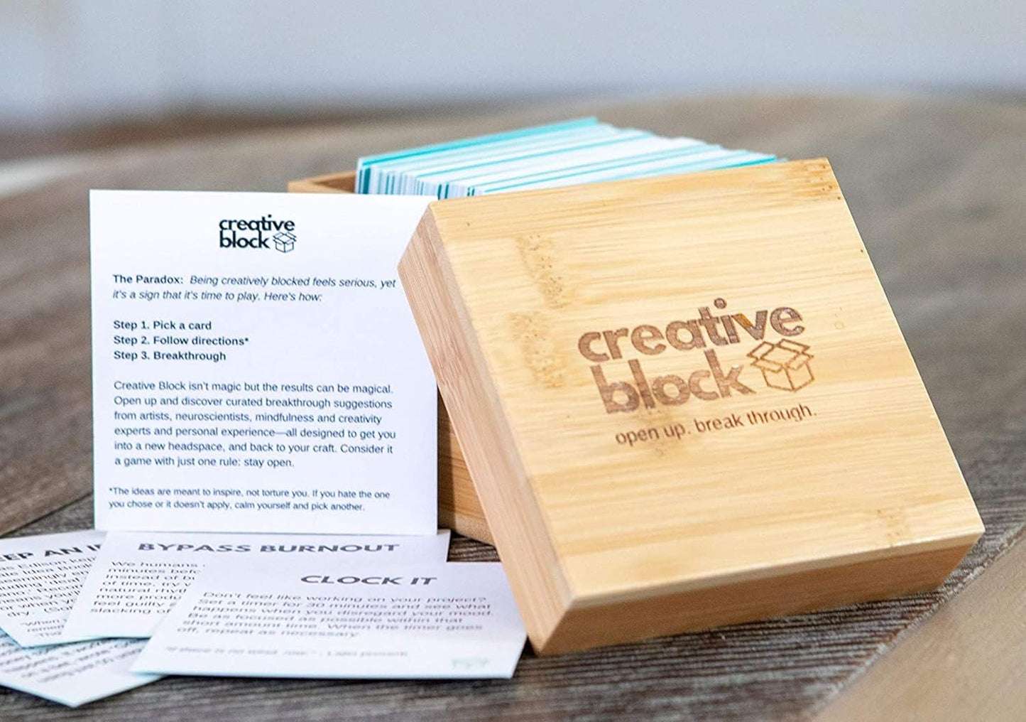 Cards for Writers, Artists, Creators - 100+ Problem Solving Inspiration Thinking Card Suggestions from Neuroscientists, Mindfulness Experts - Prompts to Overcome Mental Blocks
