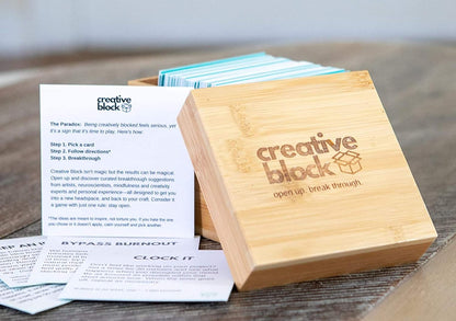 Cards for Writers, Artists, Creators - 100+ Problem Solving Inspiration Thinking Card Suggestions from Neuroscientists, Mindfulness Experts - Prompts to Overcome Mental Blocks