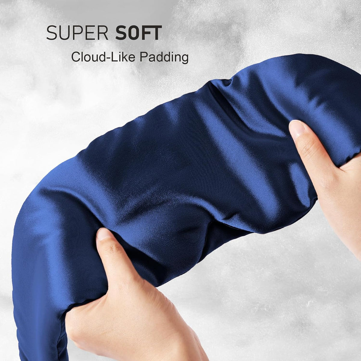 LitBear Silk Sleep Mask for Side Sleeper, Eye Mask Sleeping for Women Men