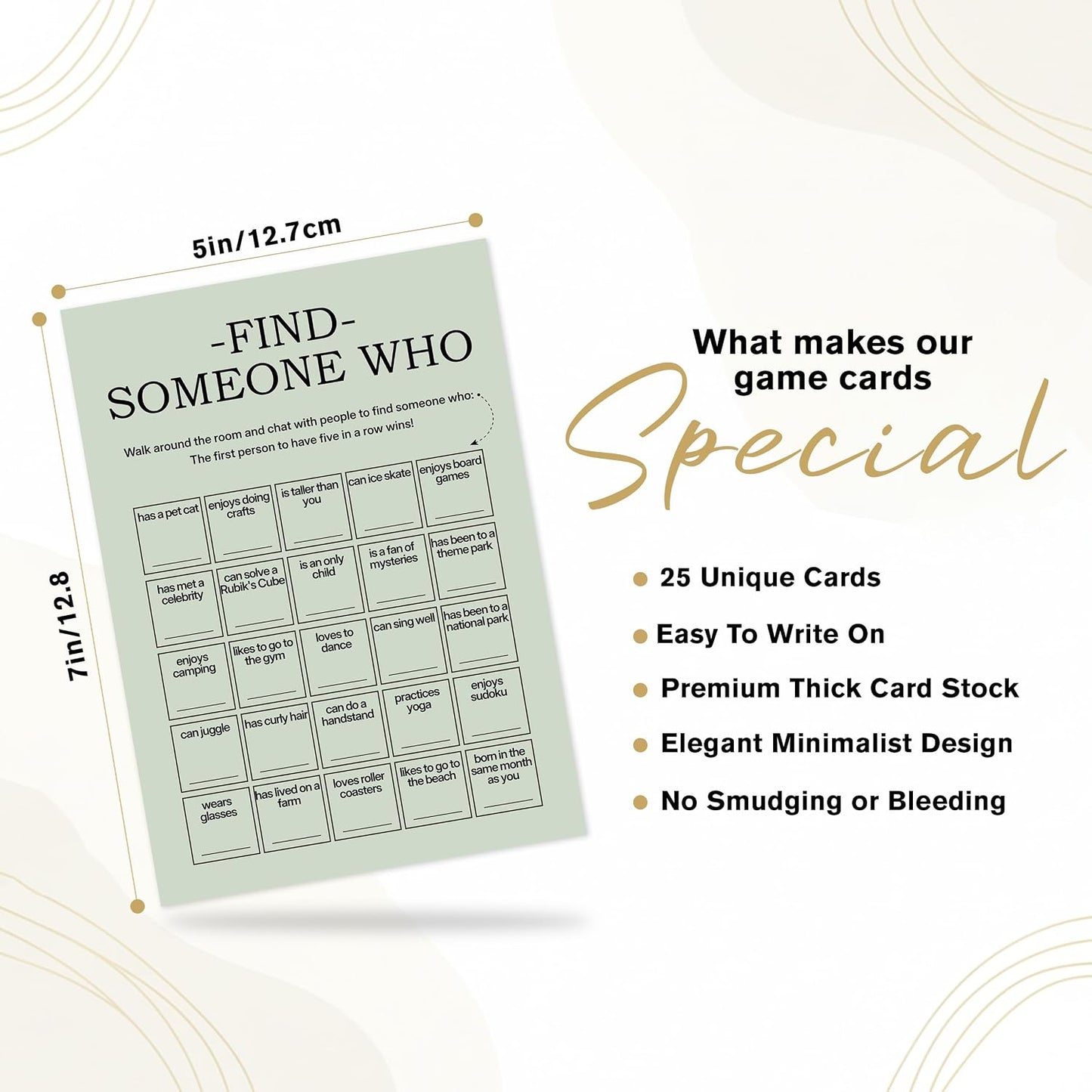 Find Someone Who Bingo Cards, 25 Unique Sheets, Team Building Games for Work, Icebreaker Fun, Engaging Office Games, Team Building Activity for Employees and Groups - Brown