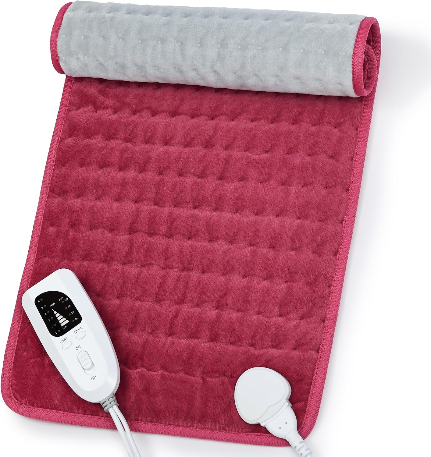 Heating Pad,Heated Blanket,Heating Pad for Back Neck,Grey,24x12 Inch | Electric Heating Pad,Dry/Moist Heat Heating Pads,Heating Pads for Shoulder,Abdomen,Heat Pad for Women Men,Birthday Gift