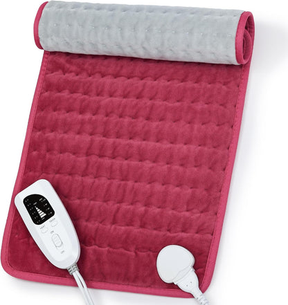 Heating Pad,Heated Blanket,Heating Pad for Back Neck,Grey,24x12 Inch | Electric Heating Pad,Dry/Moist Heat Heating Pads,Heating Pads for Shoulder,Abdomen,Heat Pad for Women Men,Birthday Gift