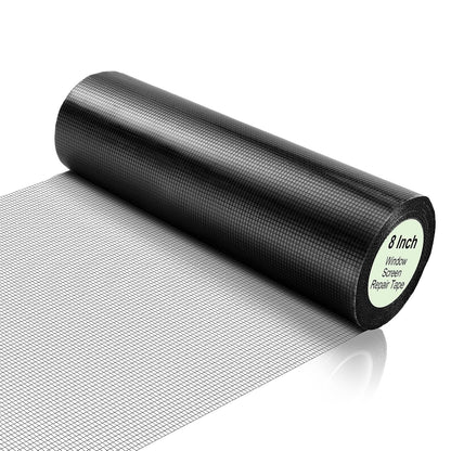 CroBlissful 5 Inch X 20 ft Extra Wide Window Screen Tape Mesh Repair, Gray | Strong Adhesive, Waterproof Fiberglass, Screen Repair Kit Patch, for Window Door Tears Holes