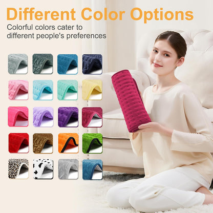 Heating Pad,Heated Blanket,Heating Pad for Back Neck,Grey,24x12 Inch | Electric Heating Pad,Dry/Moist Heat Heating Pads,Heating Pads for Shoulder,Abdomen,Heat Pad for Women Men,Birthday Gift