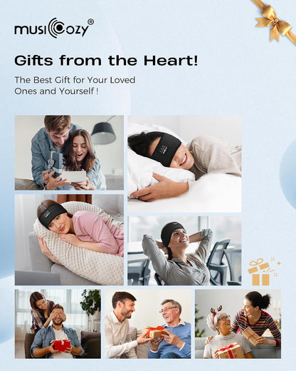 MUSICOZY Sleep Headband Headphone Soft Bluetooth Headphones for Sleeping