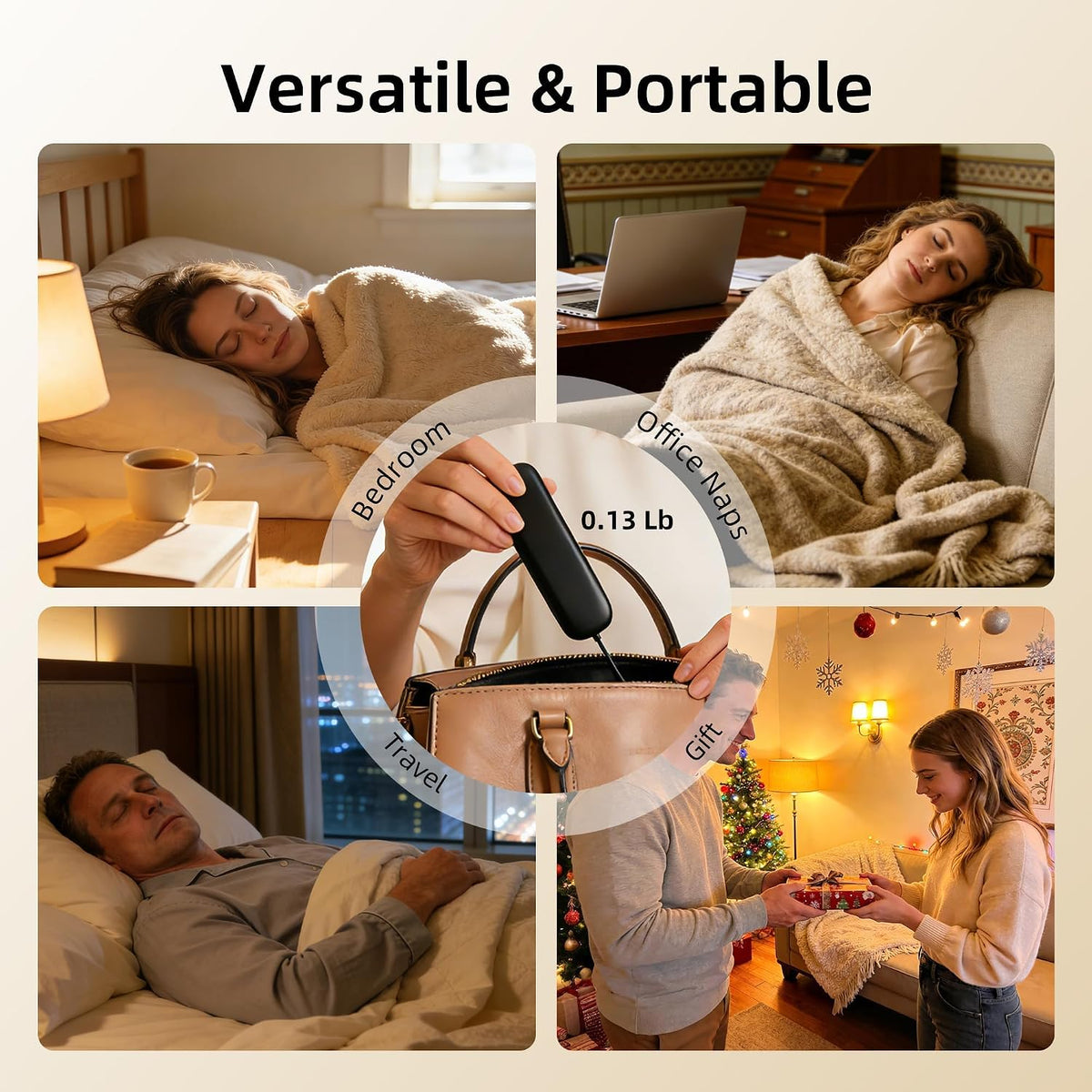 Under Pillow Bone Conduction Speaker, Portable White Noise Machine