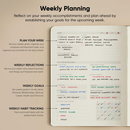 Dated, 2026 Planner, 5.8” x 8.3” - The #1 Productivity Planner to Achieve Your 2026 Goals - Planner 2026-2027 by PRODUCTIVITY STORE (A5, GREY)