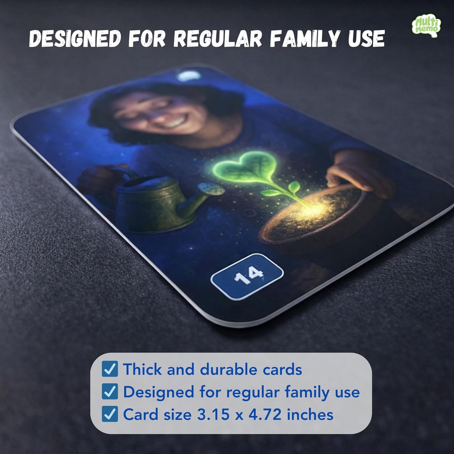 Talkiyou Family Conversation Cards – 60 Picture Prompts & 240 Open-Ended Questions for All Ages – Spark Deep Family Talks, Share Memories & Build Bonds – Screen-Free Game
