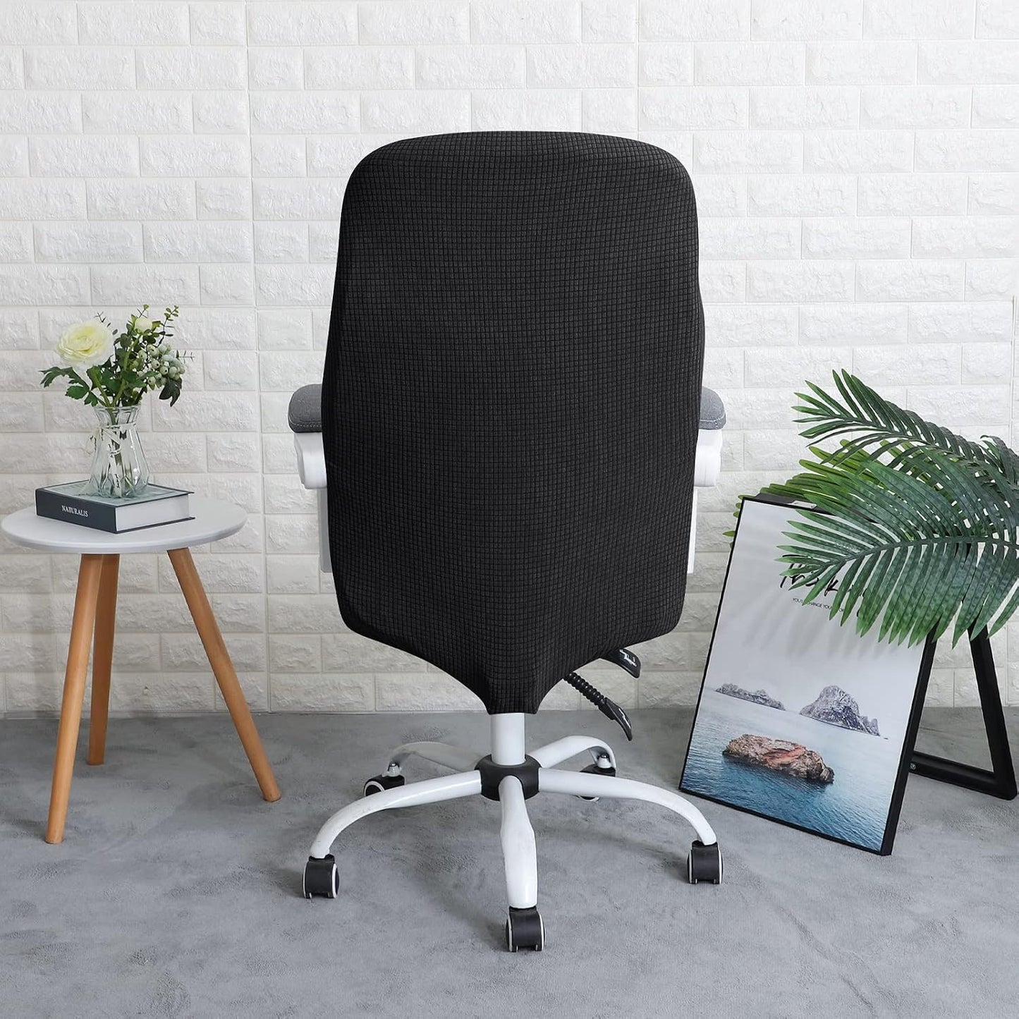 FORCHEER Office Chair Armrest Cover with Zipper 15inch Stretchable Water Resistant Computer Office Chair Arm Rest Slipcover for Desk Chairs Arm 2Pack-Army Green