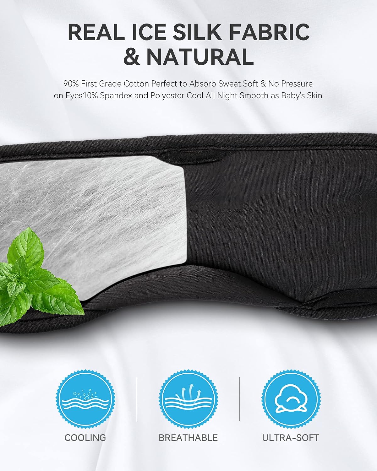 MUSICOZY Sleep Headphones Bluetooth 5.4 Sleep Mask with HD Sound