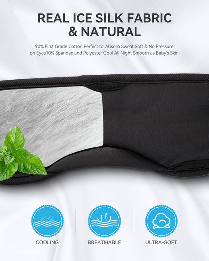 MUSICOZY Sleep Headphones Bluetooth 5.4 Sleep Mask with HD Sound