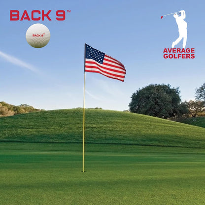 BACK 9 Golfers Massage Ball - for Myofascial Release, Trigger Point Therapy, Muscle Knots, and Yoga Therapy. Golf Accessories - Golf Traing Aid - Golf Balls - Golf Gifts