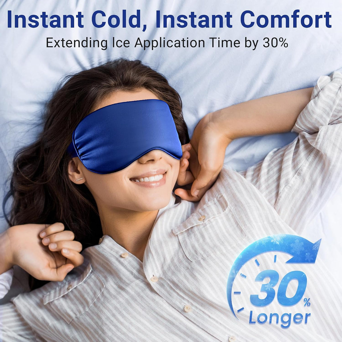 Cooling Eye Mask for Dark Circles Puffiness - Fsa Eligible Items Hsa, Cold Compress for Puffy Eyes Migraines Headache Sleeping After Surgery, Gentle Weighted Travel Essentials Gel Ice Pack (Black)