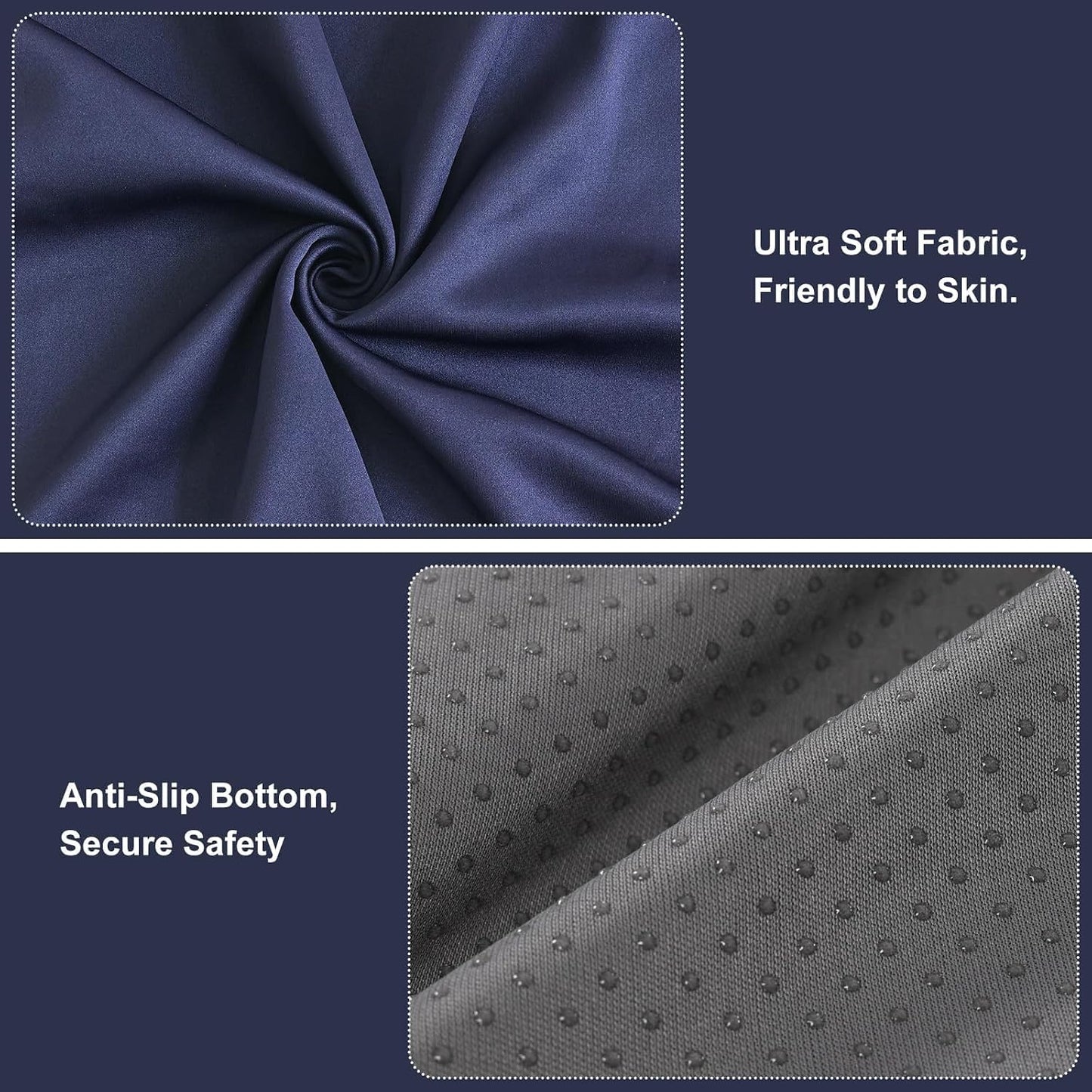 2-in-1 Neck Pillow Lumbar Support Pillow for Recliner Couch& Glider Chair - High Resilient Foam Ergonomic Back Support for High-Back Rocking Chairs, Glider Rocker Replacement Cushions Navy S