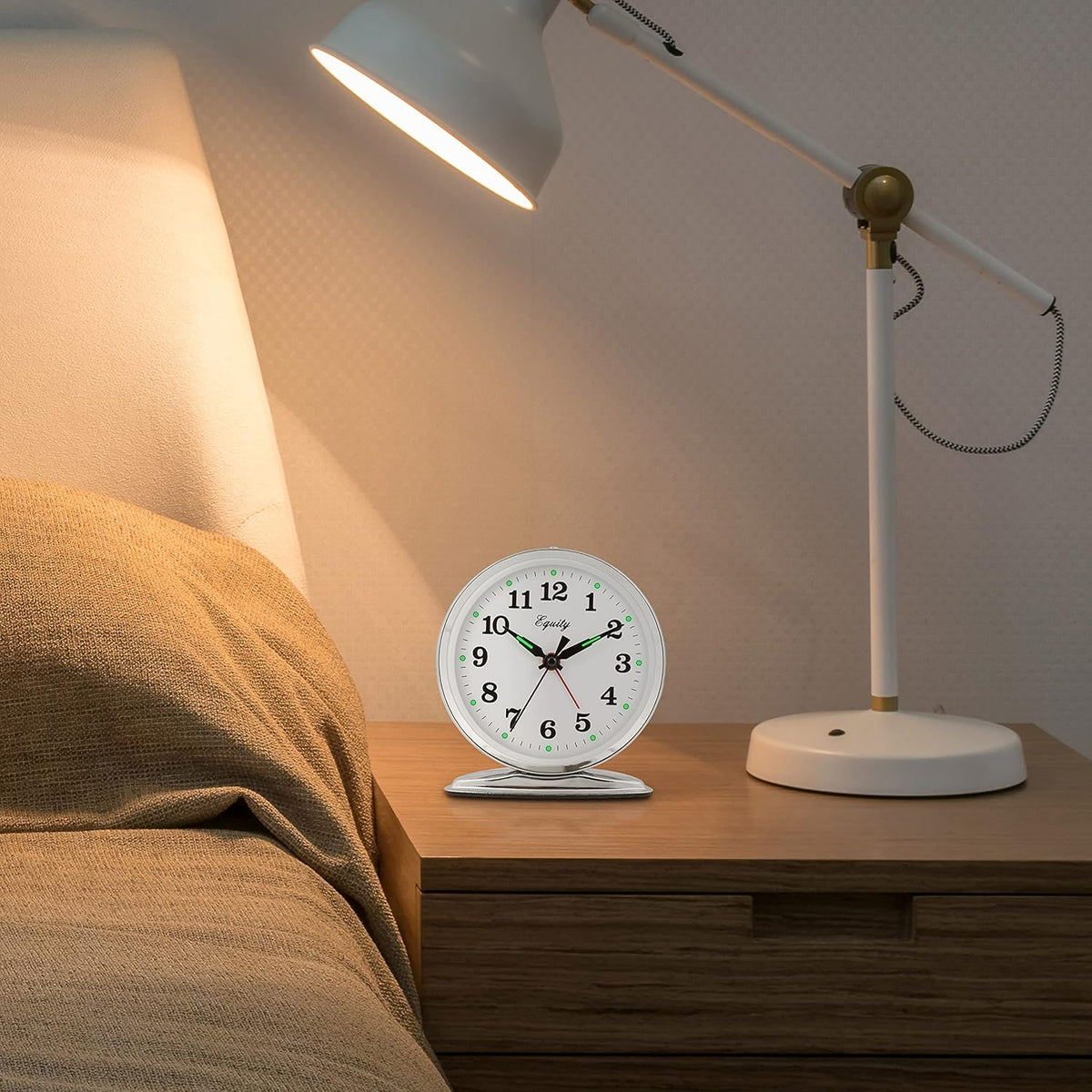 Equity 24014 Wind-Up Loud Bell Metal Alarm Clock Pack of 1