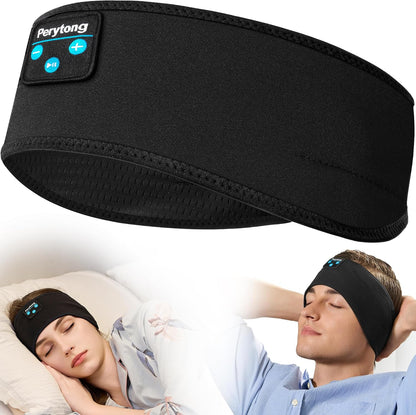 Perytong Sleep Headphones Wireless, Bluetooth Sports Headband Headphones with Ultra-Thin HD Stereo Speakers Perfect for Sleeping,Workout,Jogging,Yoga,Insomnia, Air Travel, Meditation (Grey)