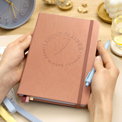 Legend Four-Minute Journal with Prompts & Habit Tracker – Daily Gratitude Journal for Women & Men – Guided Positivity, Self-Reflection & Affirmation Notebook (Lavender)