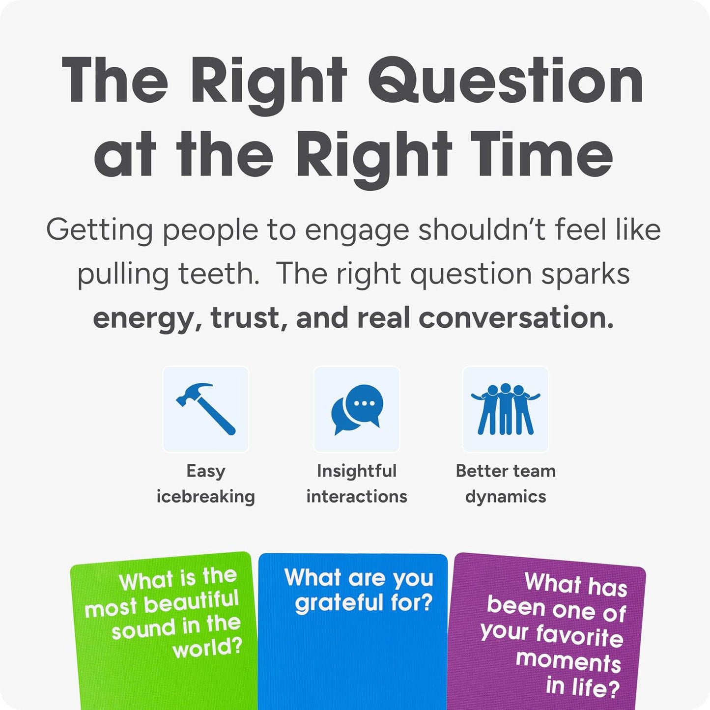 We! Connect, Ice Breaker Conversation Cards for Teams,10+ Activities | 20 fun, 20 deep & 20 self-reflection cards with10-plus activity guides & videos for workplace & education, featured by TEDx