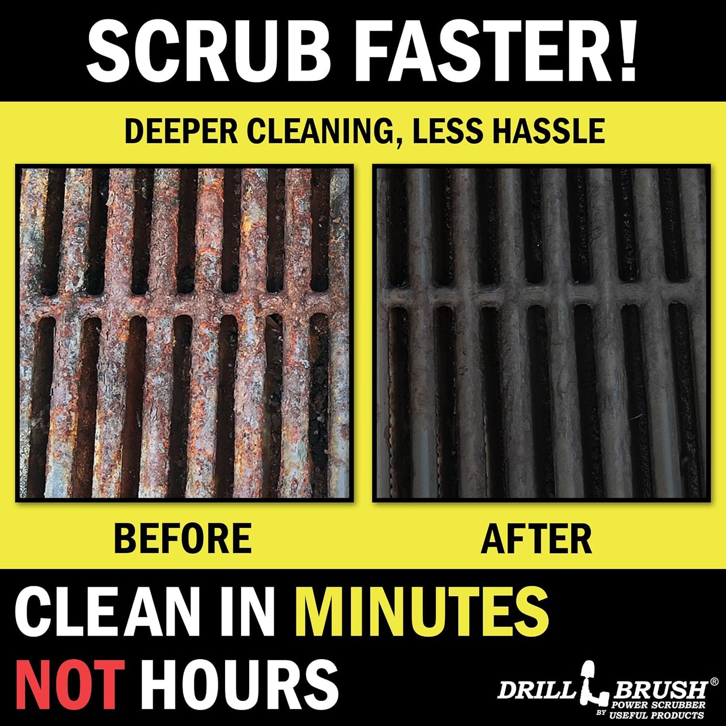 Drillbrush Multipurpose Cleaning Brush Set - Grout, Tile, Shower, Brick | Drill Brush Attachments for Cleaning Car Seats, Stone, Fiberglass, Griddles, and More - Truck/Car Detailing Drill Attachment