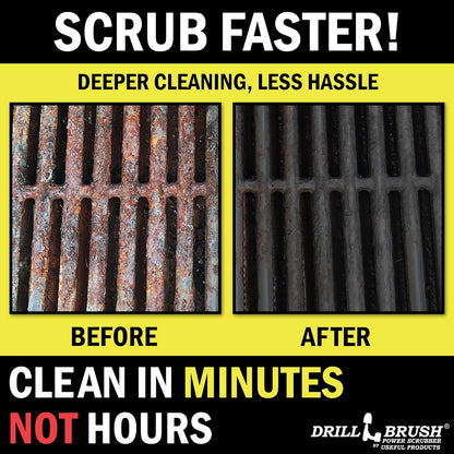 Drillbrush Multipurpose Cleaning Brush Set - Grout, Tile, Shower, Brick | Drill Brush Attachments for Cleaning Car Seats, Stone, Fiberglass, Griddles, and More - Truck/Car Detailing Drill Attachment