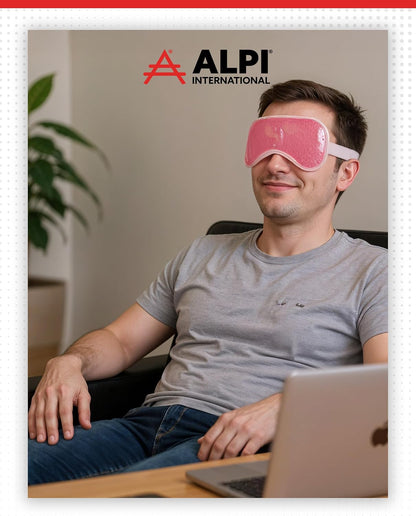 Alpi Plush Gel Beads Hot/Cold Eye Mask, Relaxation & Tension Comfort