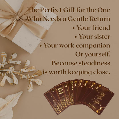The Ritualist Method Card Deck, 52 Soft Touch Daily Affirmation Cards with an Engraved Wooden Stand in a Giftable Rigid Magnet Closure Box for Calm, Confidence, Mindfullness and Self Care
