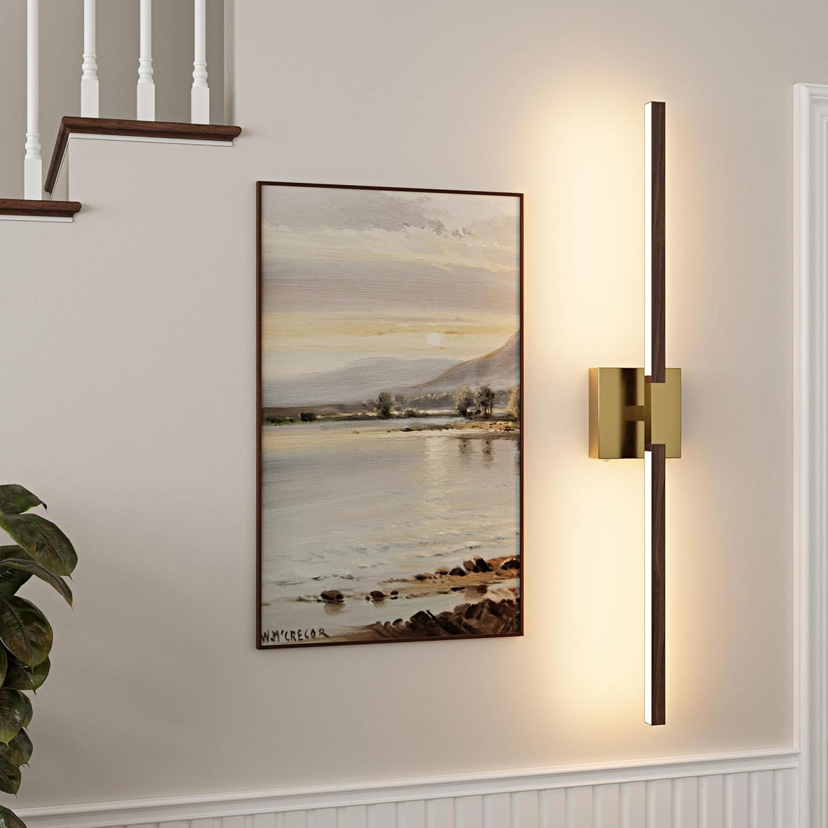 Rayogale Black Battery Operated Wall Sconce with Remote Control 8000mAh