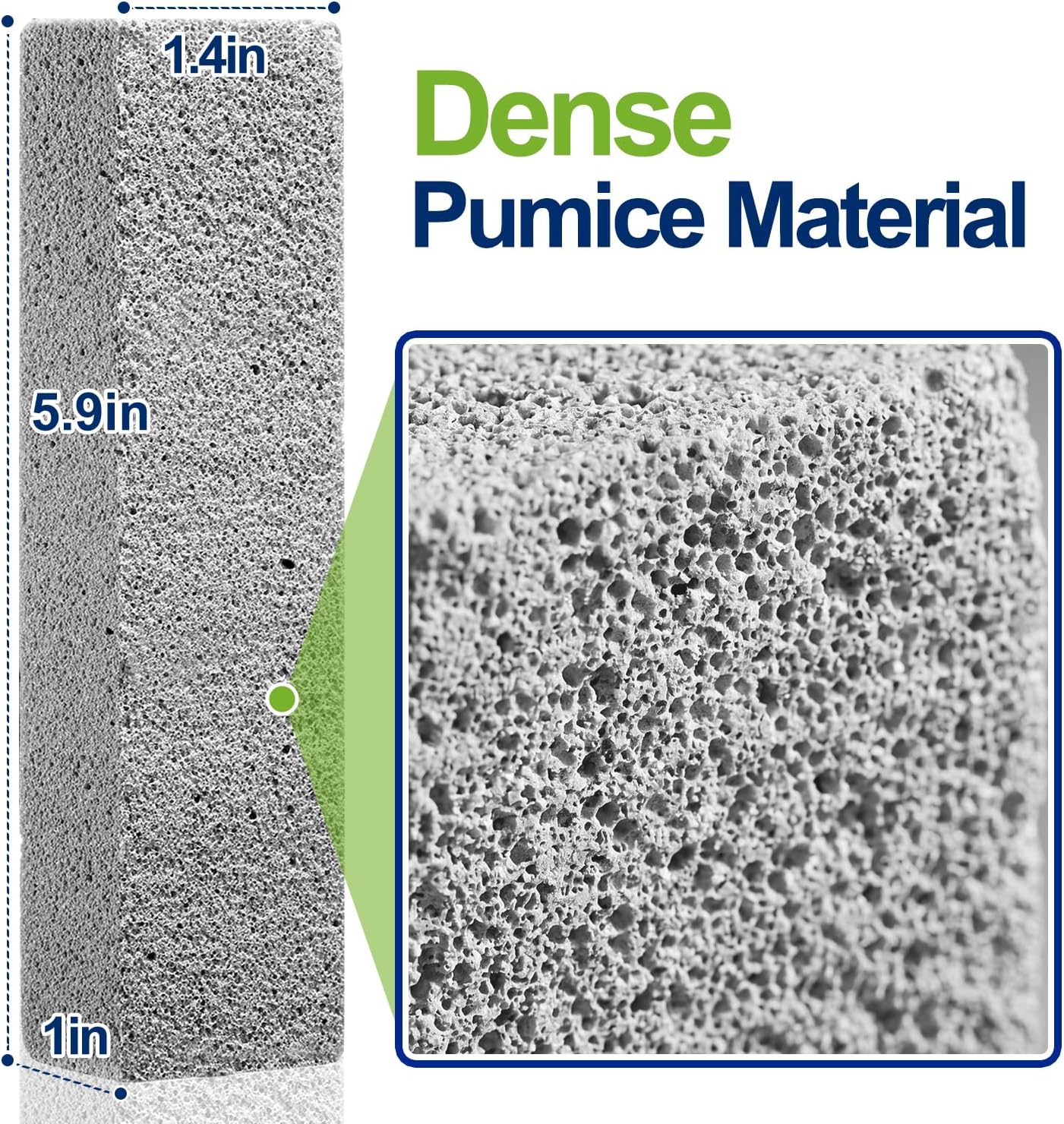 8 Pack Pumice Stone Toilet Bowl Cleaner for Hard Water Rings | Scouring Bars Remove Mineral Buildup, Limescale and Rust from Toilets, Sinks, Bathtubs, Grills and Pool Tile