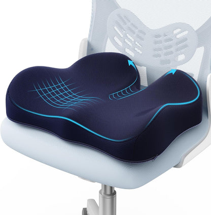 A-Pce Ergonomic Seat Cushion, Non-Slip Seat Cushion for Office Chair, Black