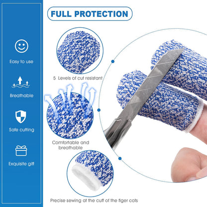 Chengu 9 Pieces Finger Guard for Cutting Vegetables, Stainless Steel Protector, Knife, Thumb Peelers Onion Holder Slicer Kitchen Tool Avoid Hurting When Slicing and Chopping