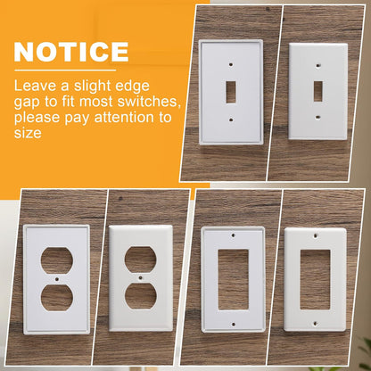 Tondiamo 30 Pcs Outlet Insulation Pads Wall Plates Weatherproof Outlet Sealers for Stopping Air Leaks Save Energy Insulators for Switch Plate Foam Switch Sealer