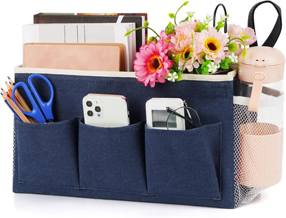 Lilithye Bedside Caddy, Bedside Storage Bag Hanging Organizer for Bunk Bed