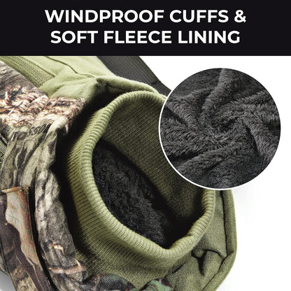 ororo 3-Zone Heated Hand Warmer Pouch and Muff with Rechargeable Battery | Up to 14 hrs, soft fleece lining, wind-resistant cuffs, water-resistant shell, adjustable waist belt, and storage pockets