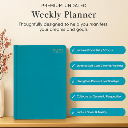 2026 Planner, Daily Journal & Gratitude Journal All-In-One with To Do List, Self Care Prompts & Habit Tracker - 7 x 10 - Pink