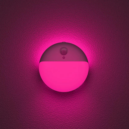 Small Motion Sensor Amber Night Light Battery Operated, Toilet Light | 2 Pack, 3 Modes, Dimmable 1-15lm, Dim Light Soft Glow, No Plug, Wireless Stick on Light for Bedroom, Sleep, Bathroom, Kids