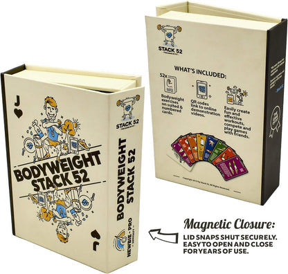 Stack 52 Bodyweight Exercise Cards: Workout Game