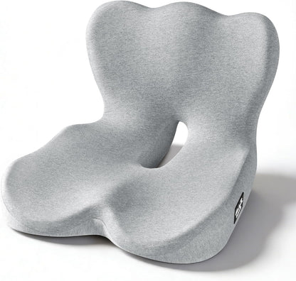 Exclusivo Mezcla Memory Foam Seat Cushion, Grey
