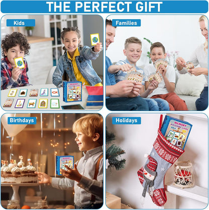 gisgfim 100 PCS Memory Matching Game Famous Paintings Concentration Memory Card for Adults Learning Educational Game A Fun & Fast Artworks Theme Matching Games