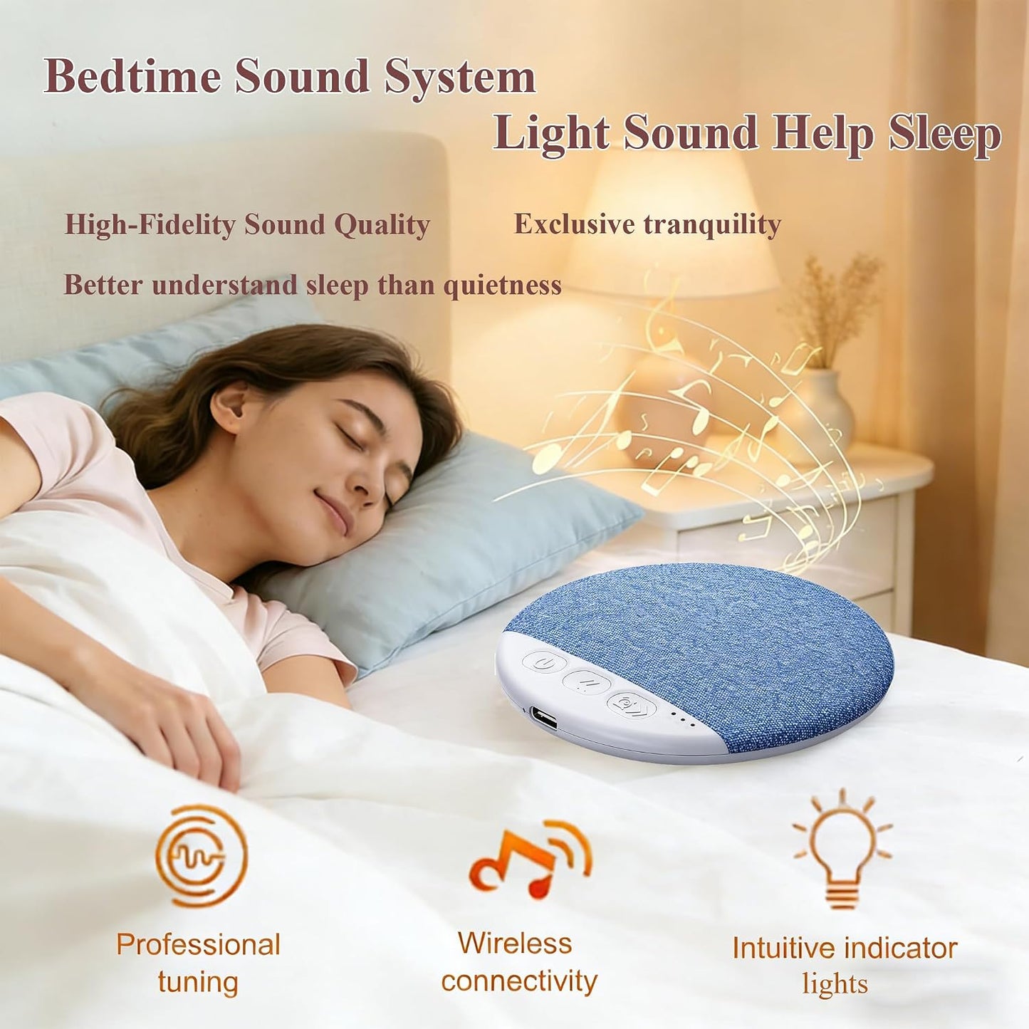 X3Pro Under Pillow Speakers for Sleeping, Ultra-Thin Bluetooth Pillow Speaker for Side Sleepers, Wireless Sleep Speaker with Auto-Off Timer, Small Bluetooth Speaker for Insomnia Relaxation