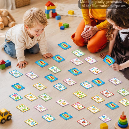 gisgfim 100 PCS Memory Matching Game Famous Paintings Concentration Memory Card for Adults Learning Educational Game A Fun & Fast Artworks Theme Matching Games