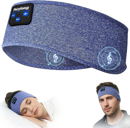 Perytong Sleep Headphones Bluetooth 5.4 Headband, Wireless Sleep Headband Headphones for Side Sleepers, Ultra-Thin Stereo Speakers & Extended Battery Life, Sports Headband Earphones for Sleeping