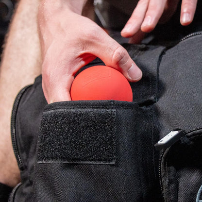 SERIOUS STEEL FITNESS Massage Ball - Deep Tissue Muscle Knot Release Tool - Back, Legs, Shoulders, and More (3" Black Massage Ball)