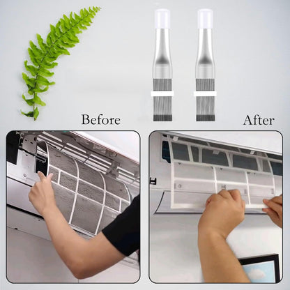 2Pcs Air Conditioner Fin Comb Cleaner kit AC Coil Cleaning Brush Condenser Fin Straightener AC Evaporator Comb Radiator Repair Clean Tool