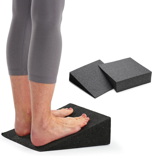OPTP Slant (Pair) – Foam Wedge Set, Lightweight, 18 Degree Incline, Black