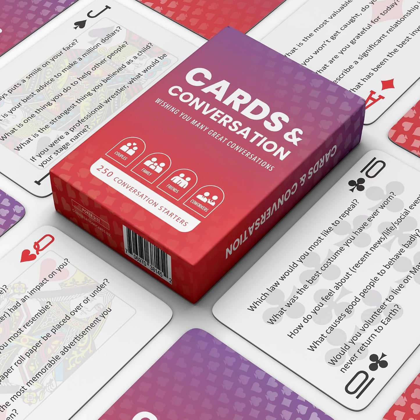 Cards & Conversation 250 Conversation Starters, Spark Real Conversations | Features 5 Topics Per Card to Find the Perfect Questions You Never Thought to Ask Families, Friends, Adults, and Coworkers