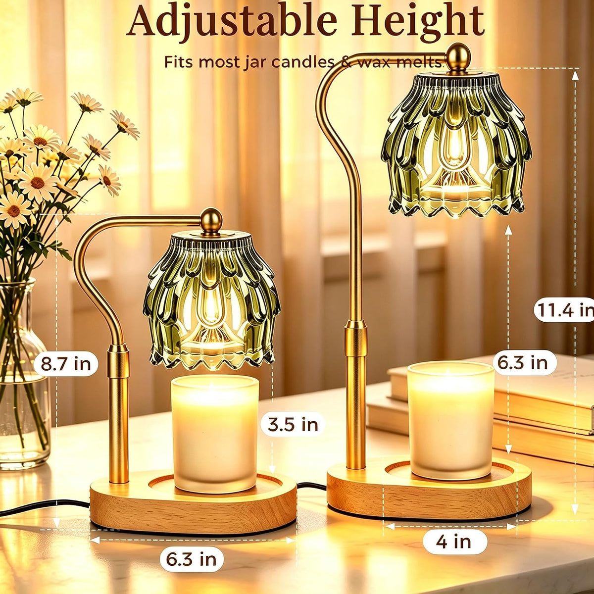 Candle Warmer Lamp with Timer & Dimmable New Home Gift Room Decor