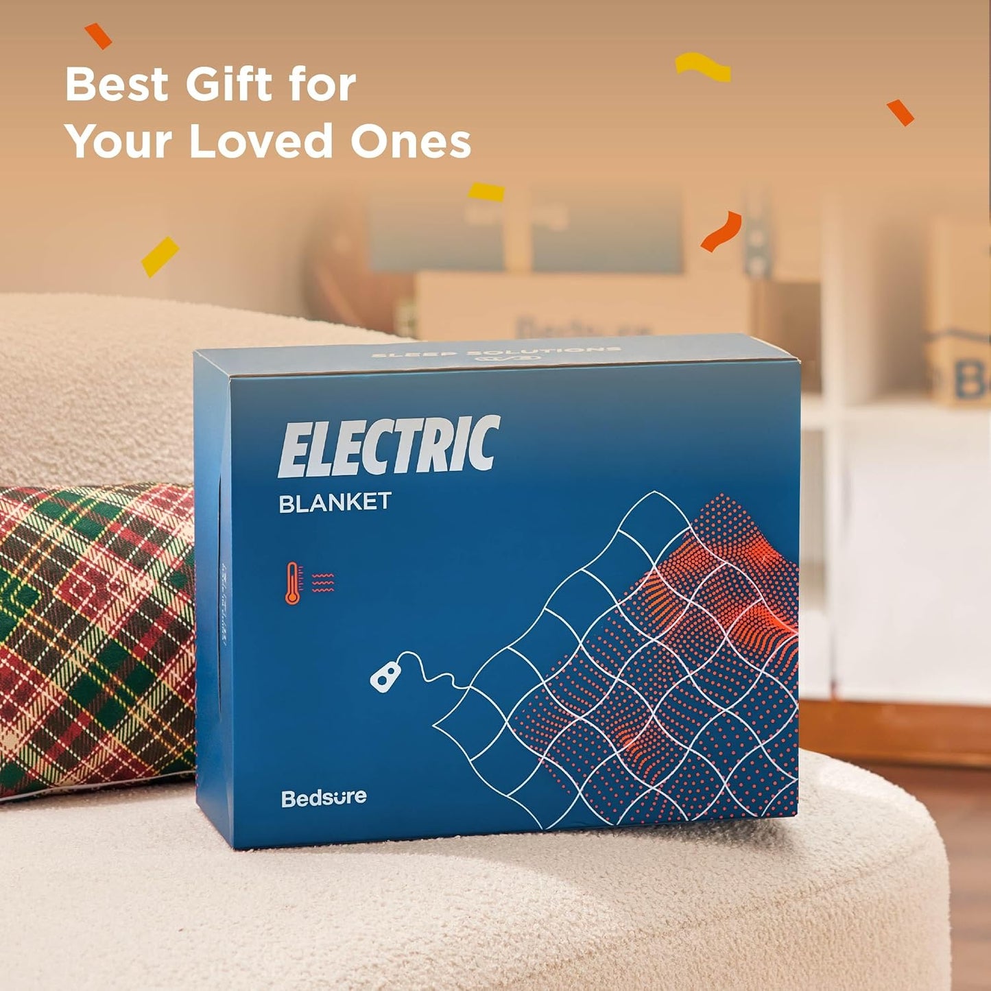 Bedsure Heated Blanket Throw Blanket with Preheat Function - Fast Heating Electric Blanket, Soft Flannel Throw with 6 Time Settings(Up to 10H), 6 Heating Settings, Gifts for Grandma (50"x60", Grey)