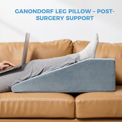 Ganondorf Leg Elevation Pillow, Premium Foam Leg Support Adjustable Wedge Pillow Relieves Joint Pain After Surgery Ergonomic Curve for Leg Support Promote Blood Circulation Single Leg