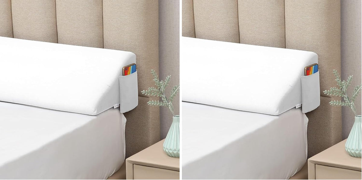 Vekkia Bed Wedge Pillow for Headboard Gap,Bed Gap Filler(0-6") King